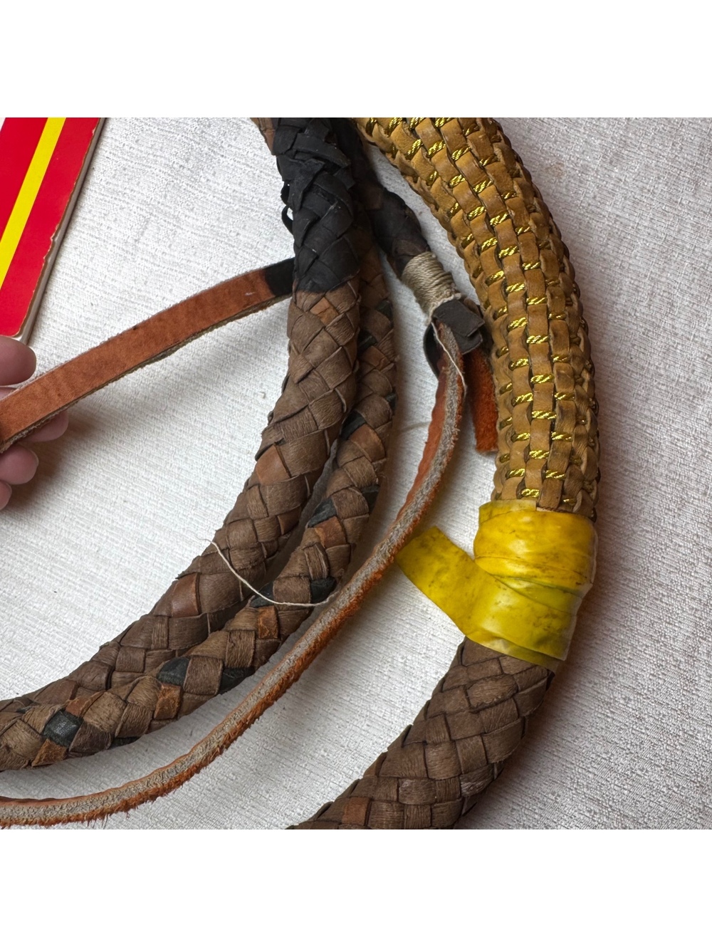 Authentic Ringling Bros Barnum Bailey Cobra Handle Lion Tamer Circus Whip - Picture 14 of 15